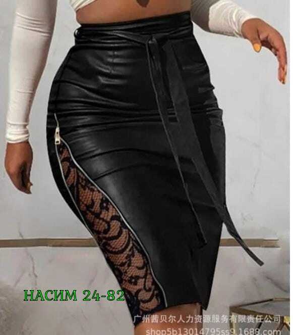 юбка кожаная,кожаная юбка с кружевом,юбка из кожи с кружевом,юбка с кружевом,кожаная юбка с гипюром