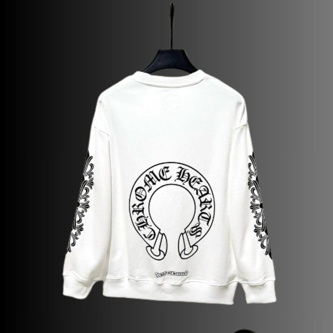 свитшот женская,свитшот мужская,свитшот,толстовка,свитшот chrome hearts белый