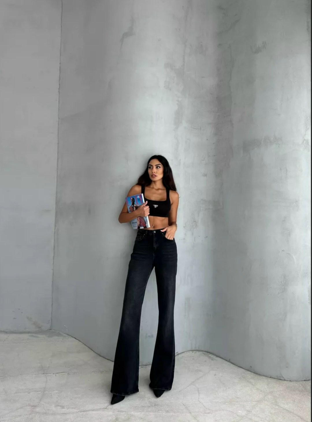 джинсы клеш от колена с высокой посадкой,джинсы клеш женские,джинсы клеш от колен,брюки джинсы,женские джинсы