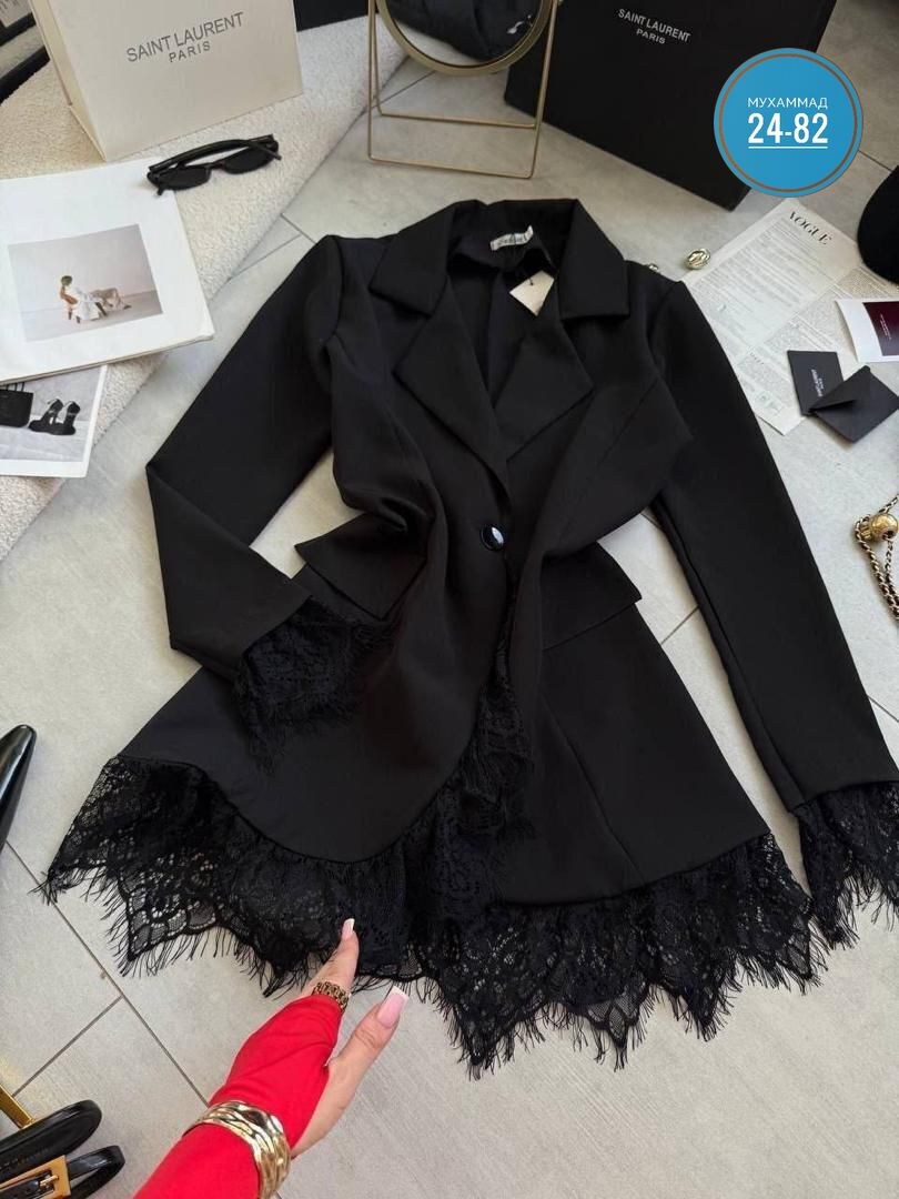пиджак женский,приталенный жакет,пиджак с кружевом,блейзер с кружевом