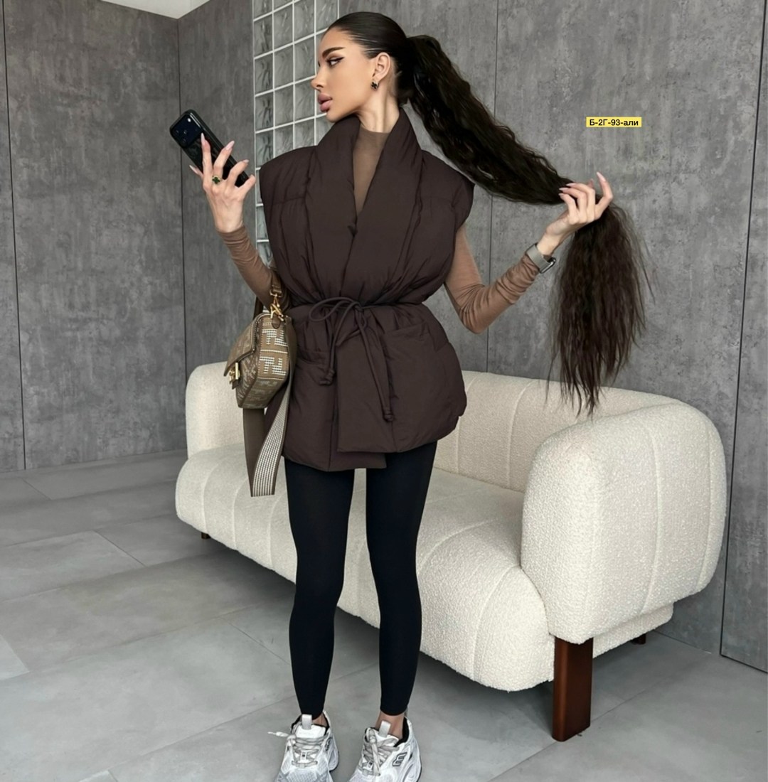 женская жилетка,женский жилет,стильная жилетка,жилетка с поясом,жилет