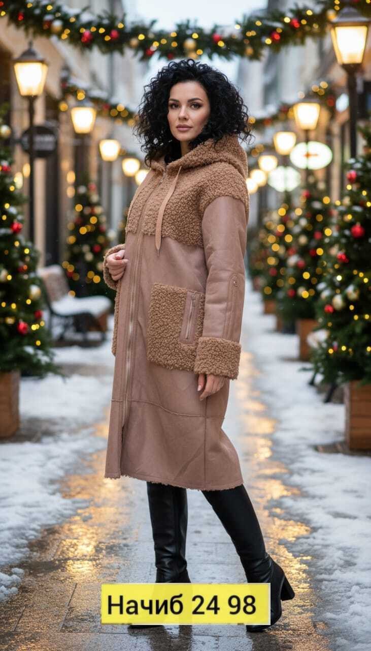 дубленка женская,зимняя дубленка,женская верхняя одежда,дубленка искусственная elfina,двухсторонняя дубленка