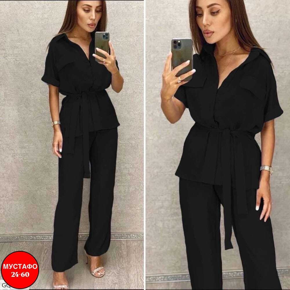 брючный костюм,брючный костюм жатка,костюм женский летний брючный,женский летний костюм блузка и брюки прямые цвет хаки,костюм двойка женский летний брючный