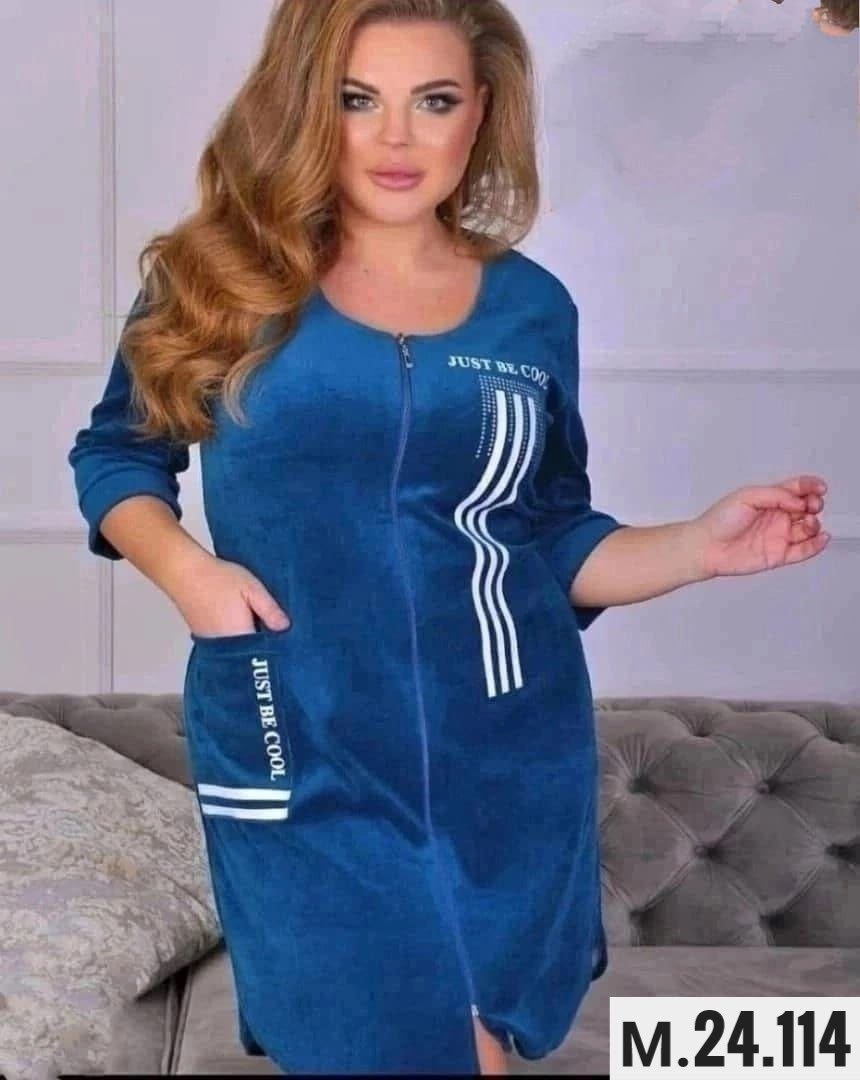 женский велюровый халат,велюровый халат,халат домашний велюровый,женские халаты,халат женский домашний велюровый на молнии