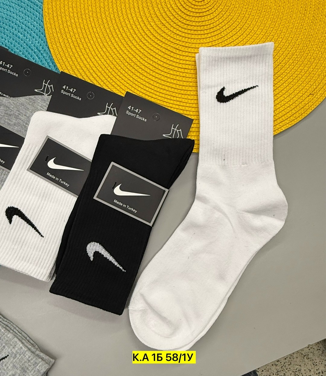 комплект носки мужские,носки спортивные,носки средние хлопковые набор 5 пар nike,комплект носков nike,носки найк