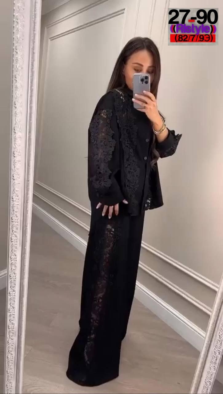 женский брючный костюм двойка,костюм двойка,костюм женский,модная ,женские костюмы из гипюра