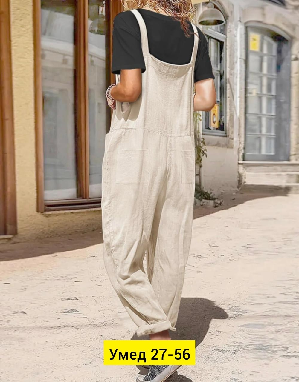 комбинезон с карманами,женские комбинезоны,комбинезон повседневный,женский свободный комбинезон,женский летний комбинезон