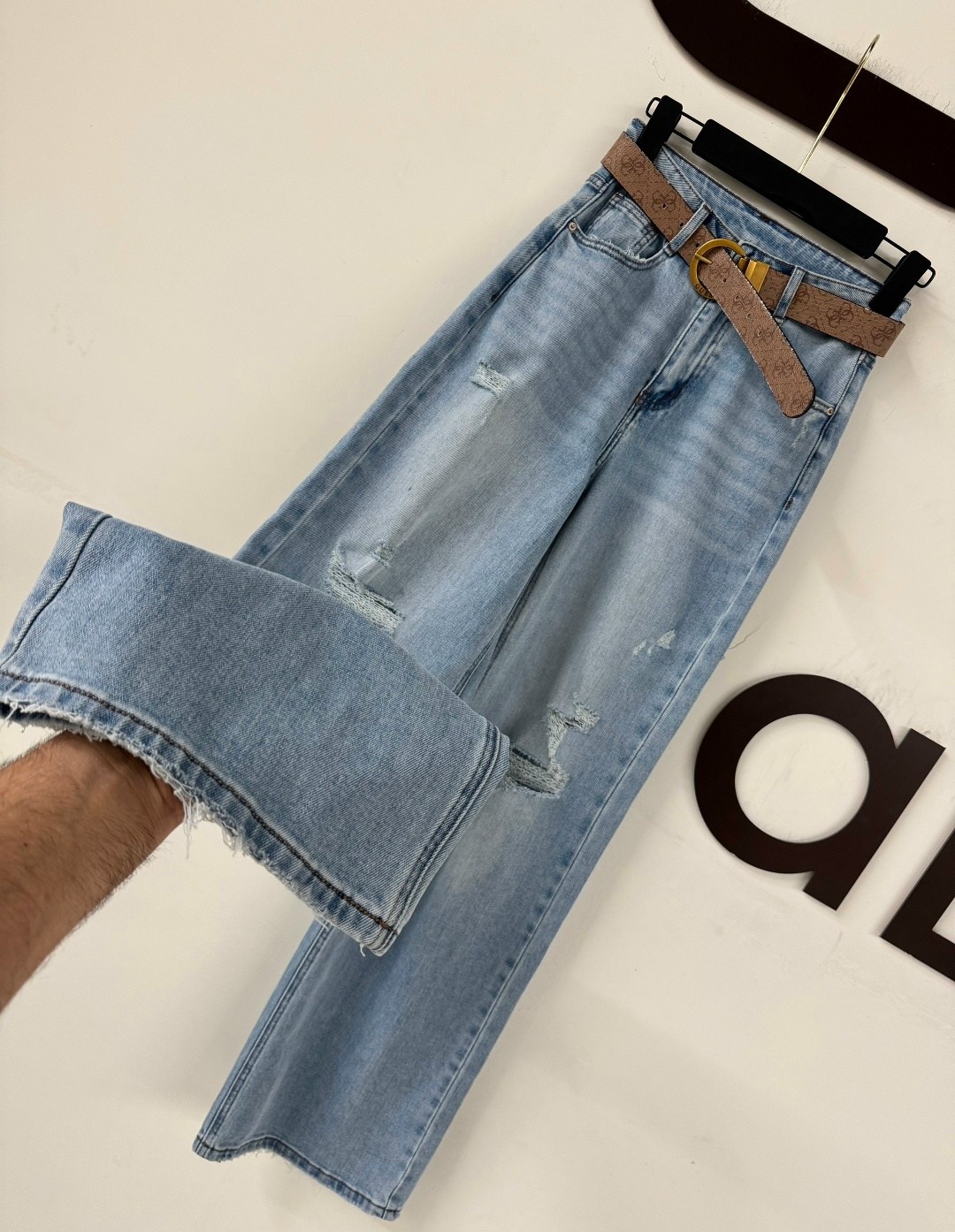 джинсы женские,джинсы широкие,модные джинсы,джинсы y2k с высокой посадкой рваные loliko,женские свободные прямые широкие рваные мешковатые джинсы y2k с высокой талией