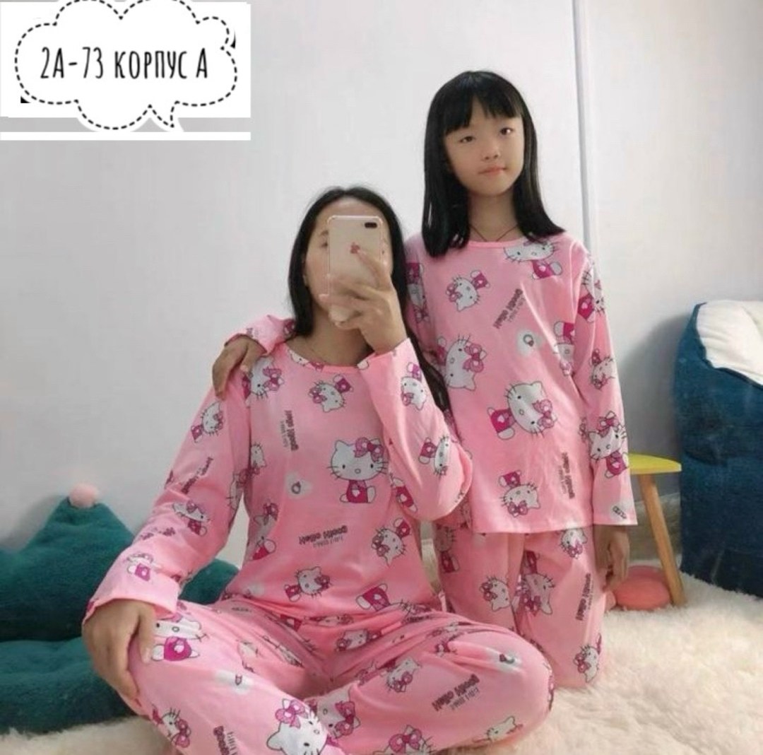 хелло китти пижама со штанами,пижама женская,пижама с брюками женская,пижама хелло китти,пижам