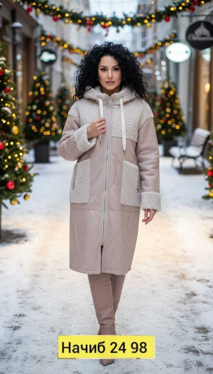 дубленка женская,зимняя дубленка,женская верхняя одежда,дубленка искусственная elfina,двухсторонняя дубленка