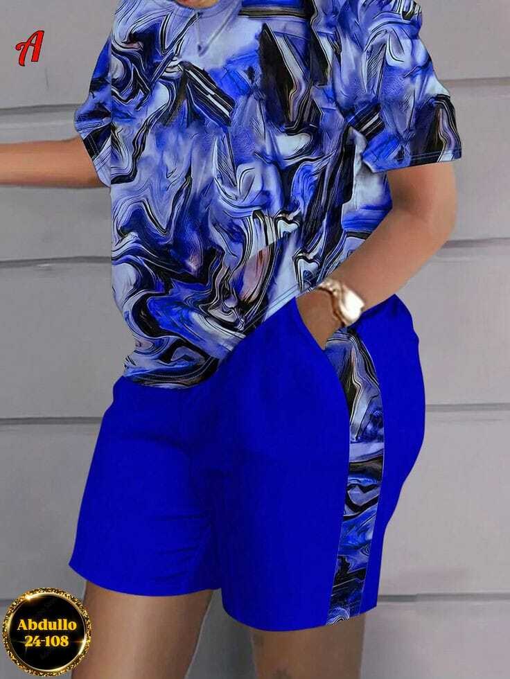 женские летние костюмы,летние костюмы,костюм женский,костюм с принтом,женский костюм с шортами