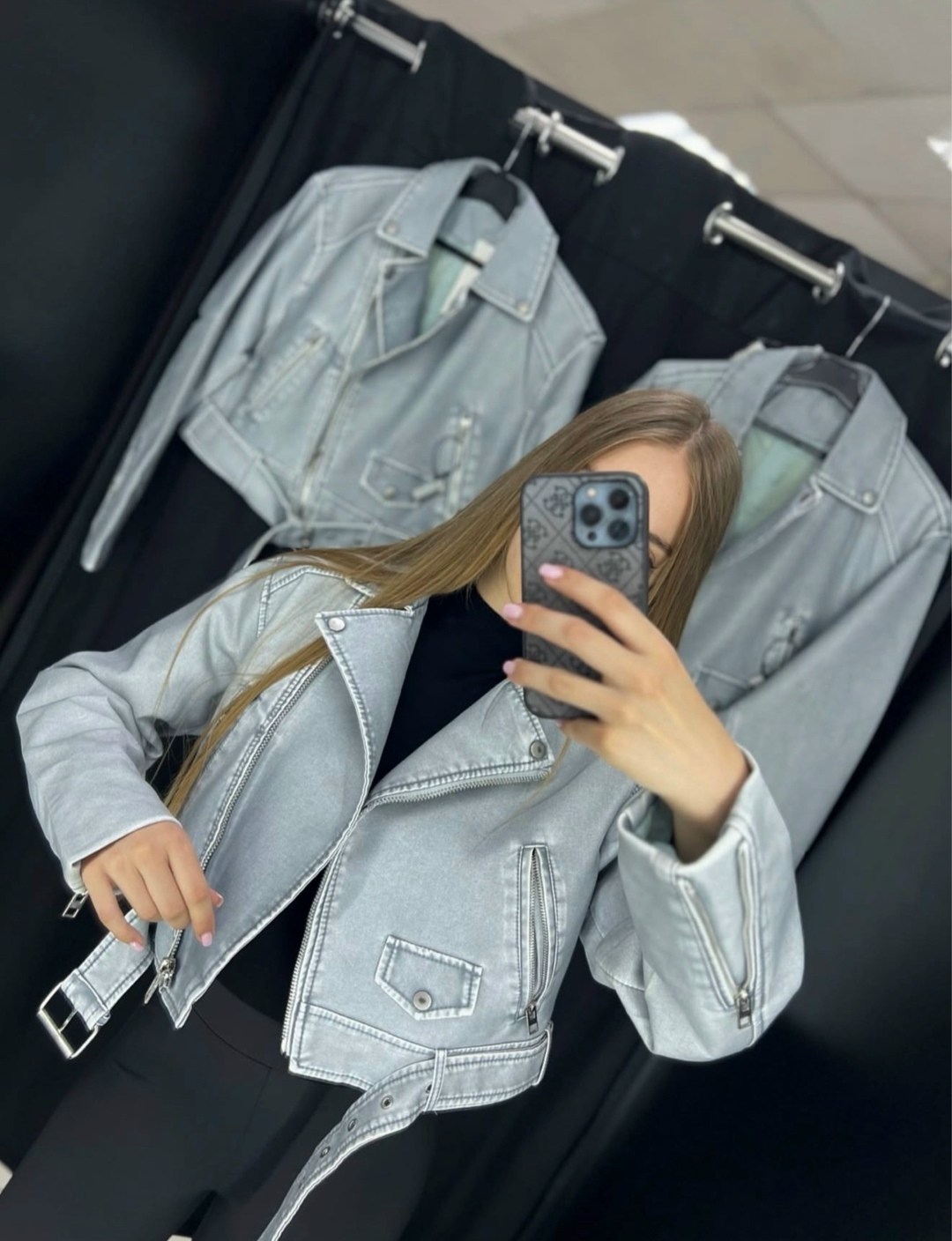 кожаная куртка косуха,куртка косуха,кожаная куртка,косуха женская,косуха винтажная кожаная куртка серая оверсайз mony