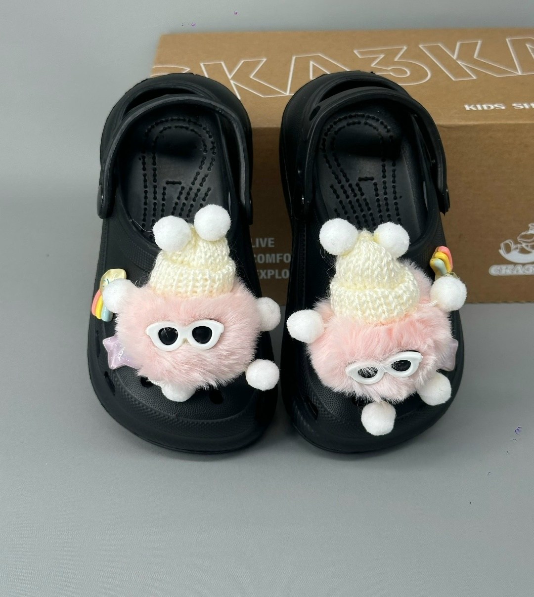 ,тапочки модные,кроксы,сабо для детей,аксессуар для обуви