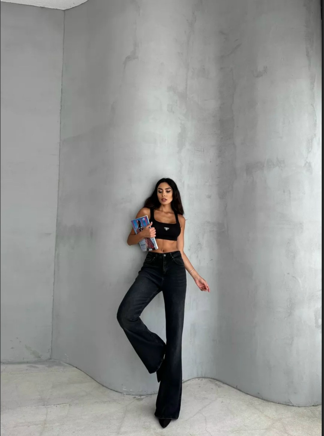 джинсы клеш от колена с высокой посадкой,джинсы клеш женские,джинсы клеш от колен,брюки джинсы,женские джинсы