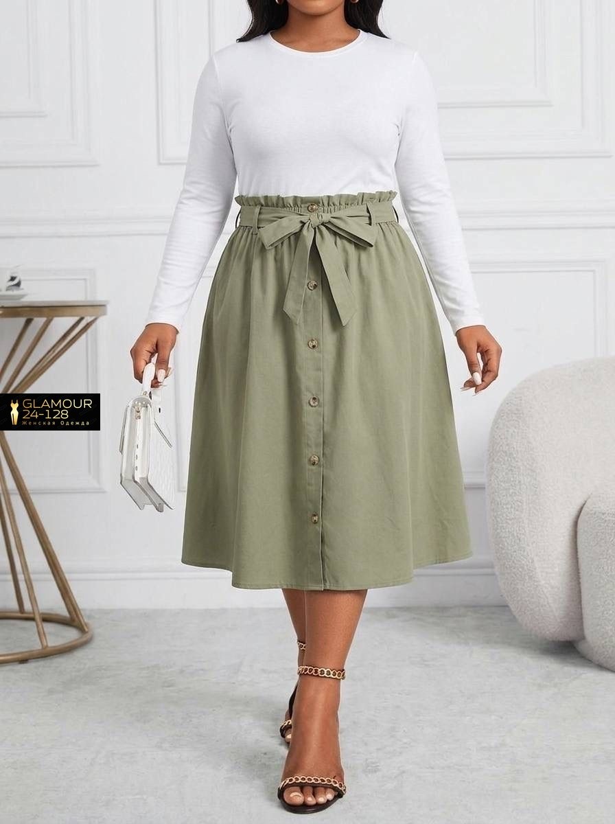 юбка с поясом,юбка,женская юбка,юбка миди,широкая юбка