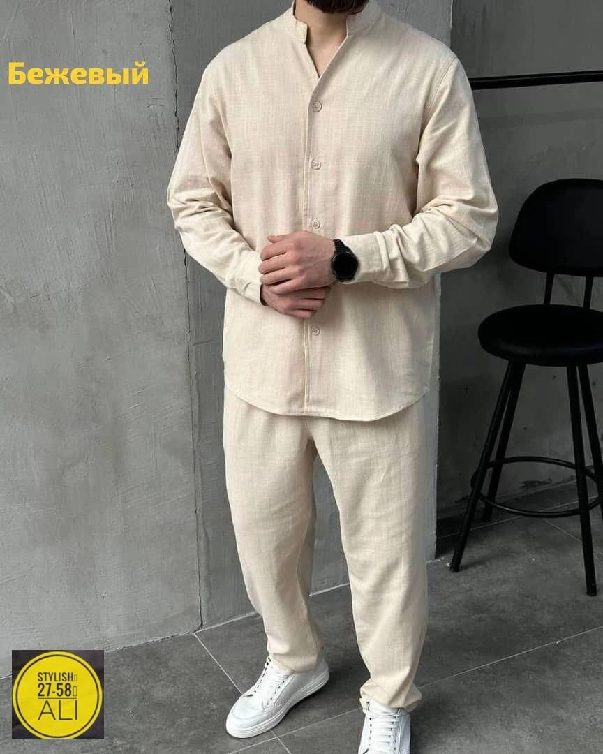 костюм двойка для мужчин лен,мужская мода,костюм для мужчин лен,брюки мужские,брюки джоггеры