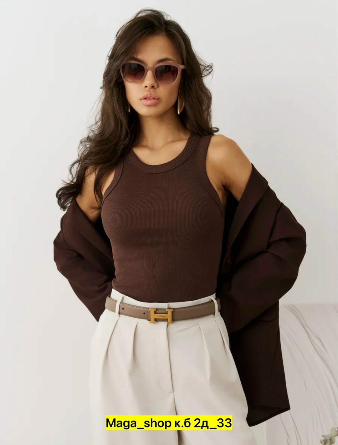 женская майка,цвет шоколадно коричневый,топ женский,кроп топы,