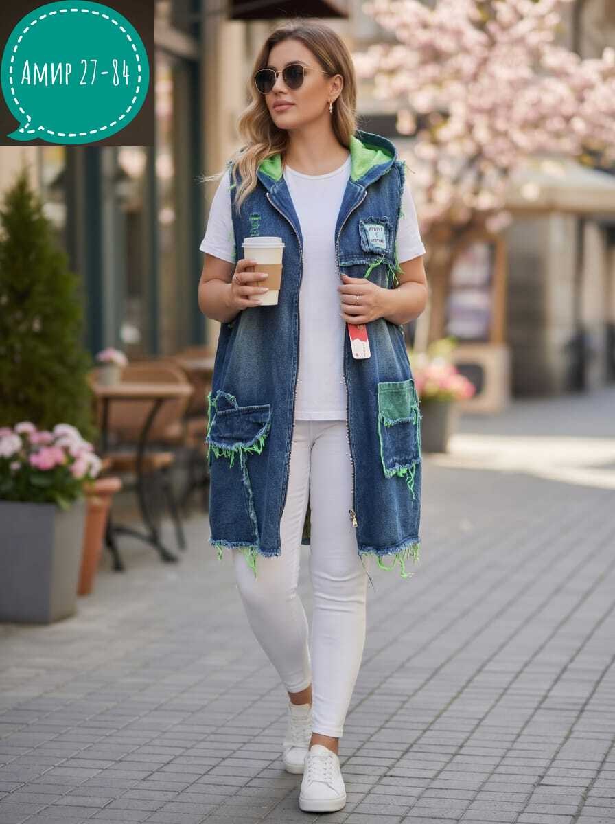 жилет джинсовый женский с карманами,джинсовый жилет женский,женский джинсовый жилет большого размера,жилет женский джинсовый удлиненный,джинсовый жилет удлиненный