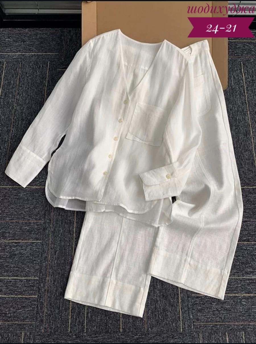 модные костюмы,костюм льняной,костюм белый,женский костюм,белый брючный костюм