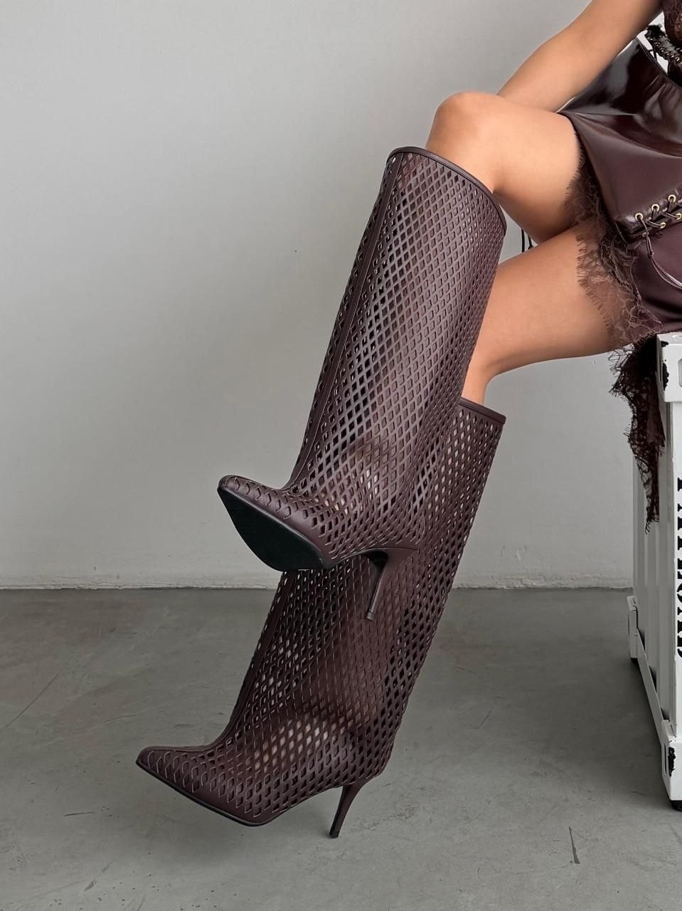 модные сапоги,высокие сапоги,сапоги на каблуках,женские сапоги,коричневые сапоги