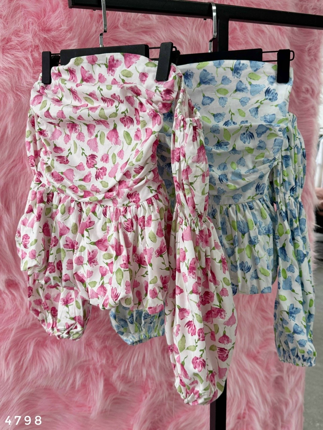 модная блузка,блузка голубая,блузка с пышными рукавами,женская блузка,костюм стиль