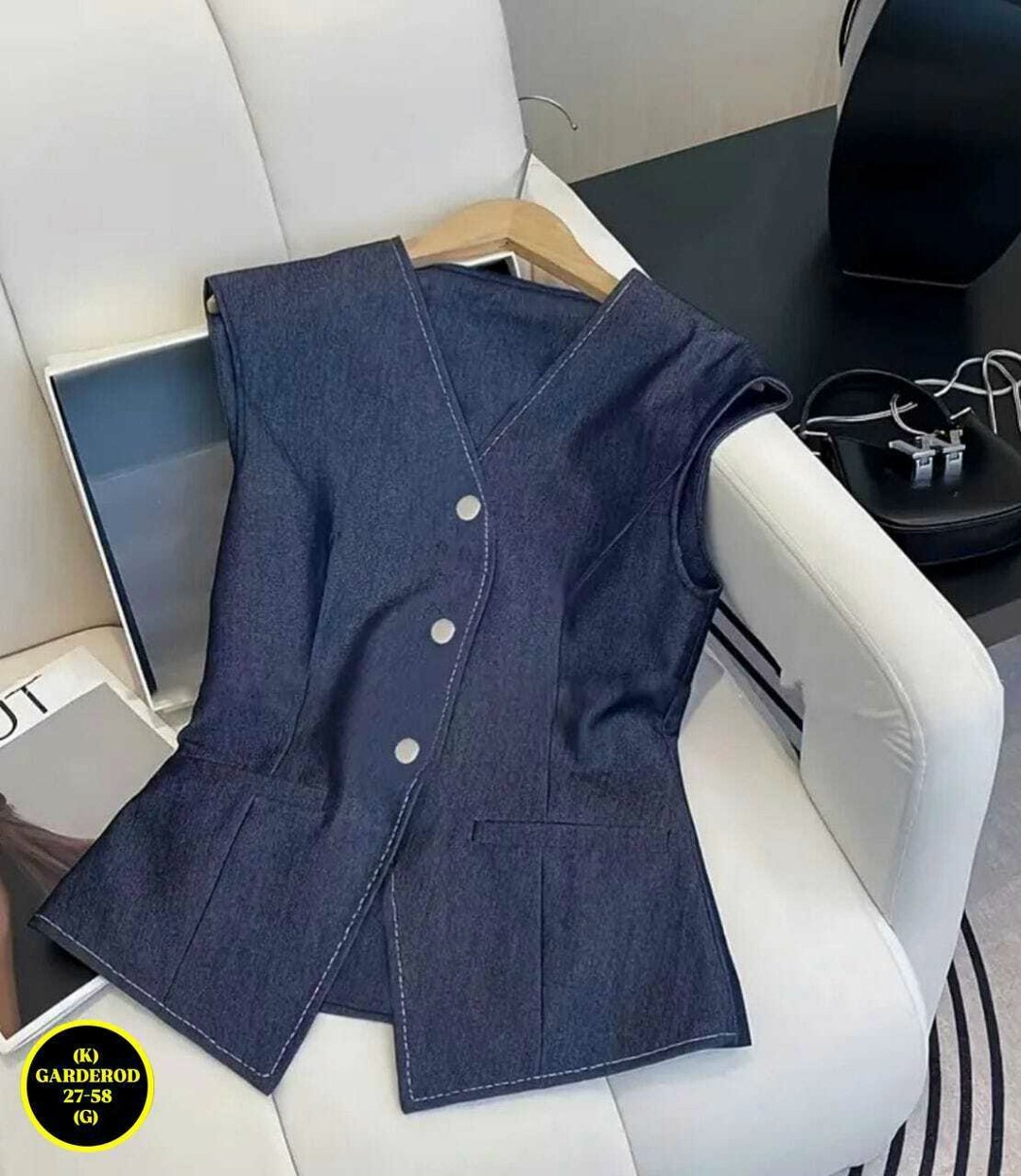 джинсовый костюм брючный палаццо с жилетом vera nova,джинсовые костюмы женские,жилет и брюки,костюм с жилетом,джинсовый костюм