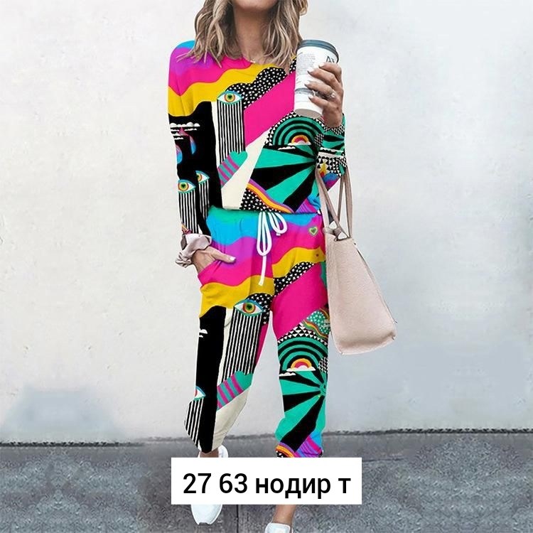 женский спортивный костюм из двух предметов,женский повседневный костюм из двух предметов,костюм с принтом,женские спортивные костюмы,женские спортивные костюмы из 2 предметов