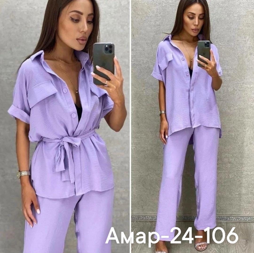 брючный костюм,брючный костюм жатка,костюм женский летний брючный,костюм двойка женский летний брючный,летний брючный костюм