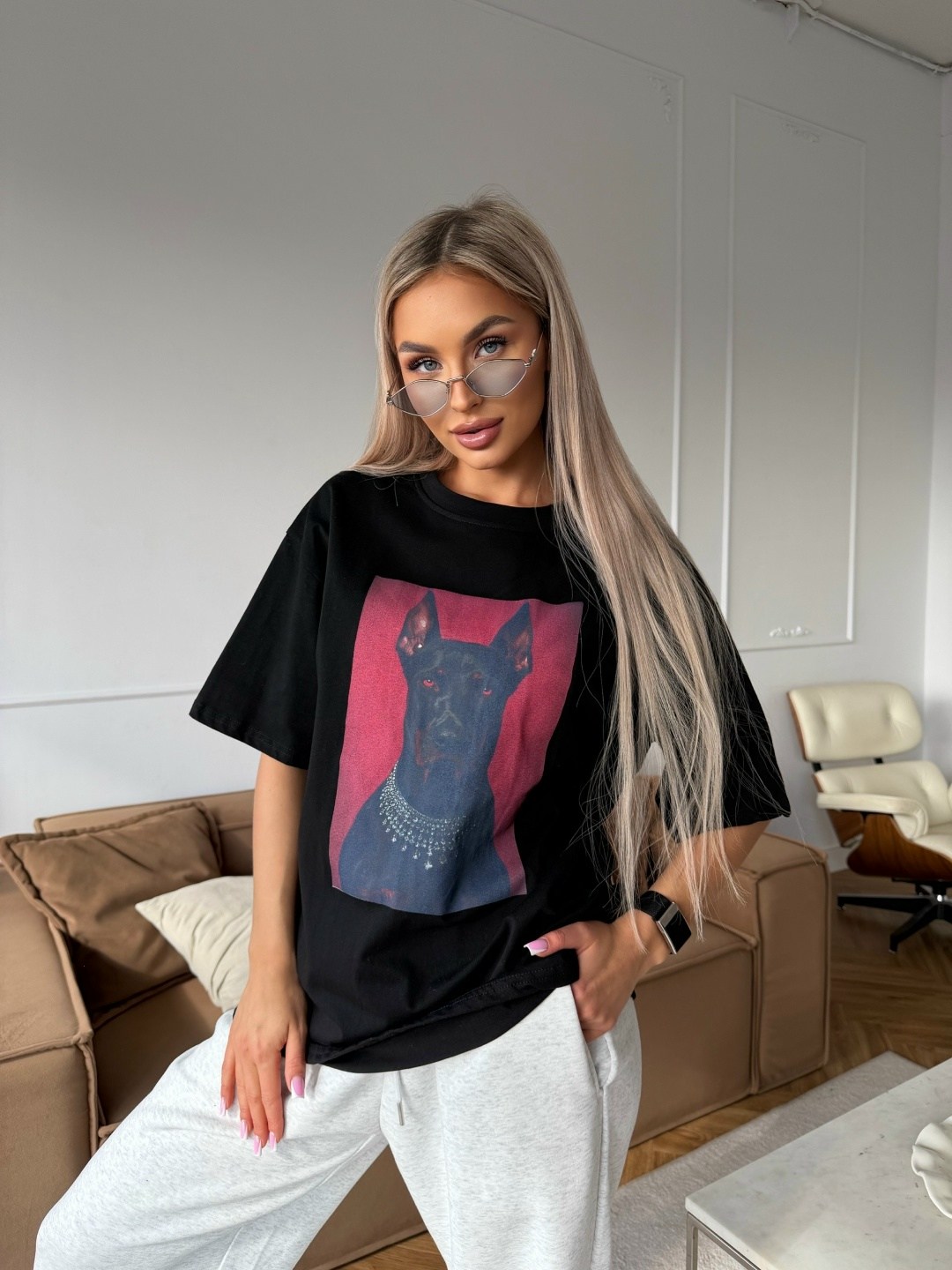 футболка y2k оверсайз,женская футболка,футболки оверсайз,футболка y2k оверсайз zi-bella цвет шоколадный,модные образы