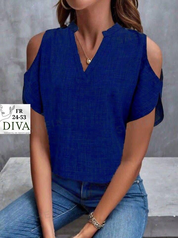 женская блузка,блузка женская модная,летние блузки женские,женская блузка с открытыми плечами,женская шифоновая блузка с v-образным вырезом