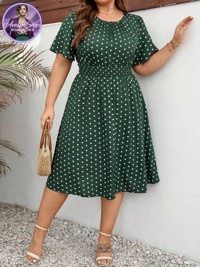 летние платья больших размеров,платья для полных,женское платье в горошек,женские платья больших размеров,платья в горошек