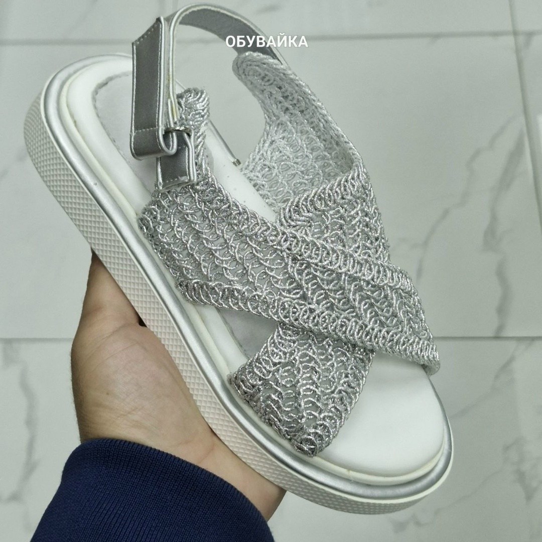 ,босоножки женские,босоножки летние,тканевые босоножки,вязаные босоножки