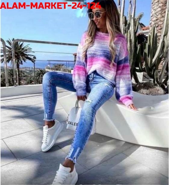 джинсы модные,джинсы женские,одежда джинсы,стильные джинсы,градиентный свитер