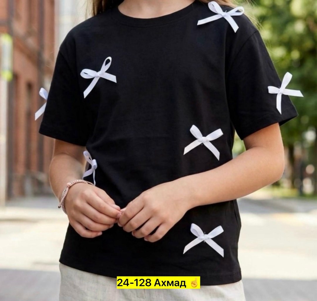 футболки для девочек,футболка с бантиками,футболка с бантами,футболка с бантиком женская,футболки детские