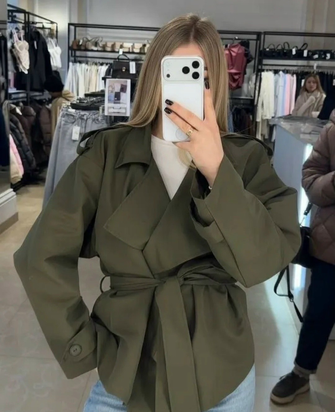 женский тренч,короткий тренч,тренч хаки,тренч,куртка тренч