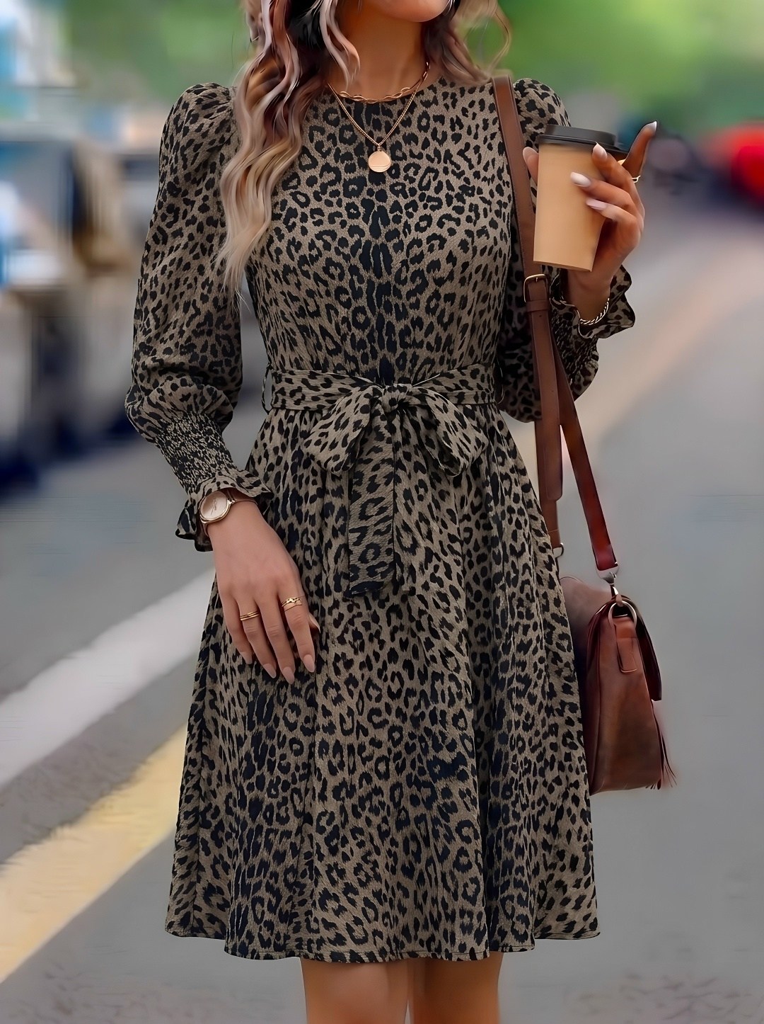 платье женское с леопардовым принтом,платье с длинным рукавом и леопардовым принтом,платье с леопардовым принтом,женское стильное платье на запах с леопардовым принтом,женское повседневное леопардовое