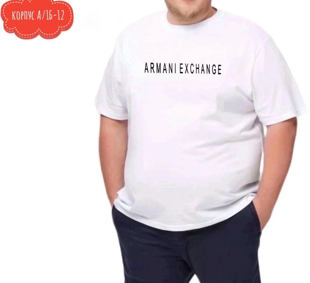 футболки мужские,футболка armani exchange,футболка armani exchange мужская,мужская мода,футболка хлопок большие размеры
