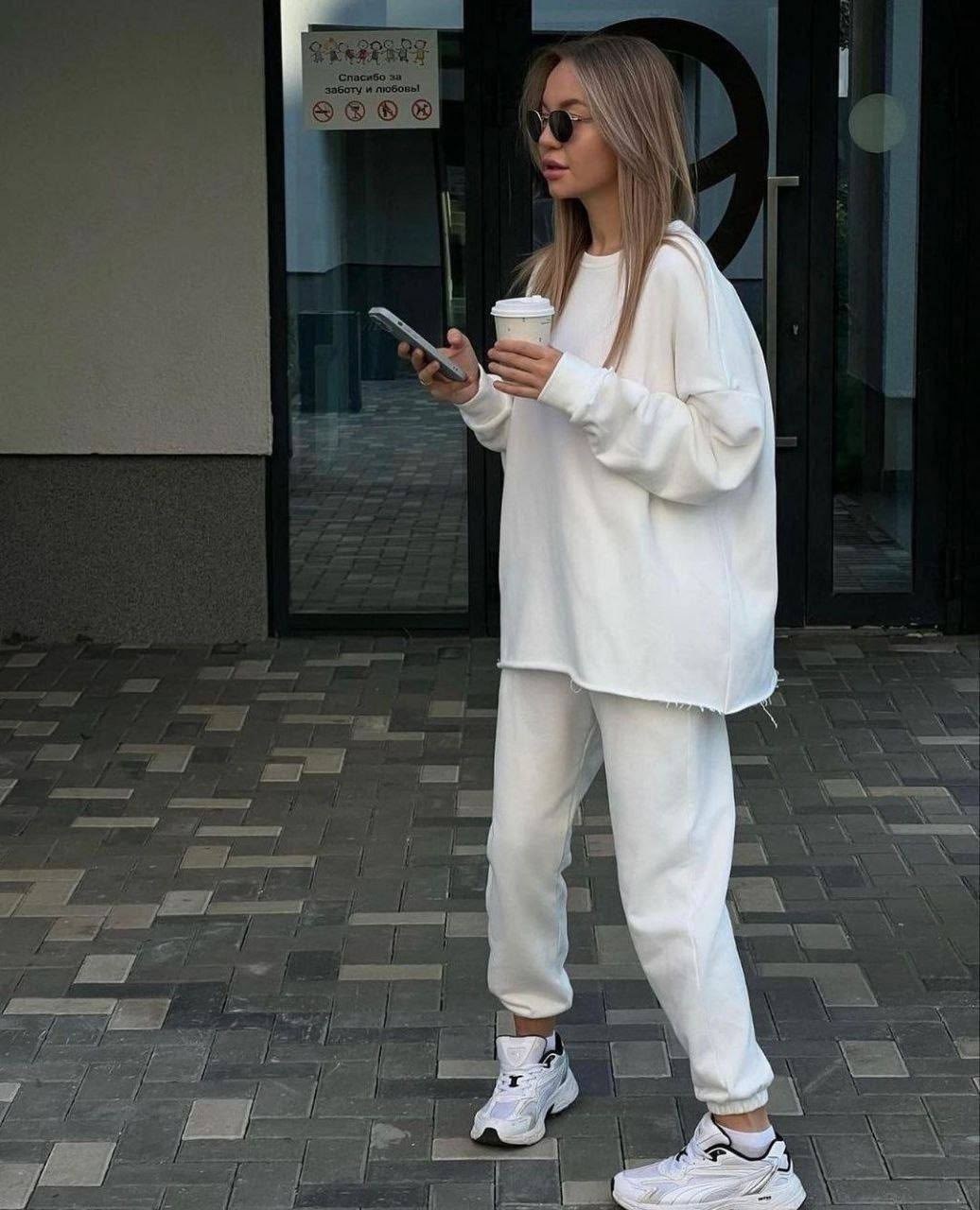 спортивные костюмы женские,cпортивный костюм оверсайз,спортивный костюм свободного кроя,костюм с кофтой,штаны оверсайз