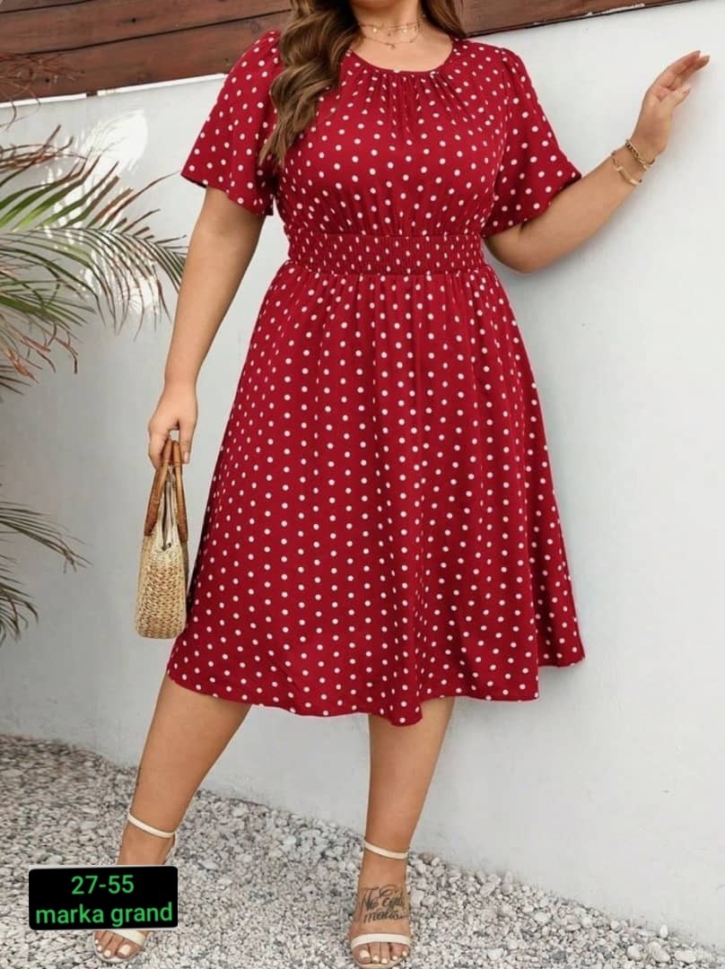женское платье в горошек,платья женские летние больших размеров в горошек,платье больших размеров в горошек,женские платья больших размеров,платья большие размеры