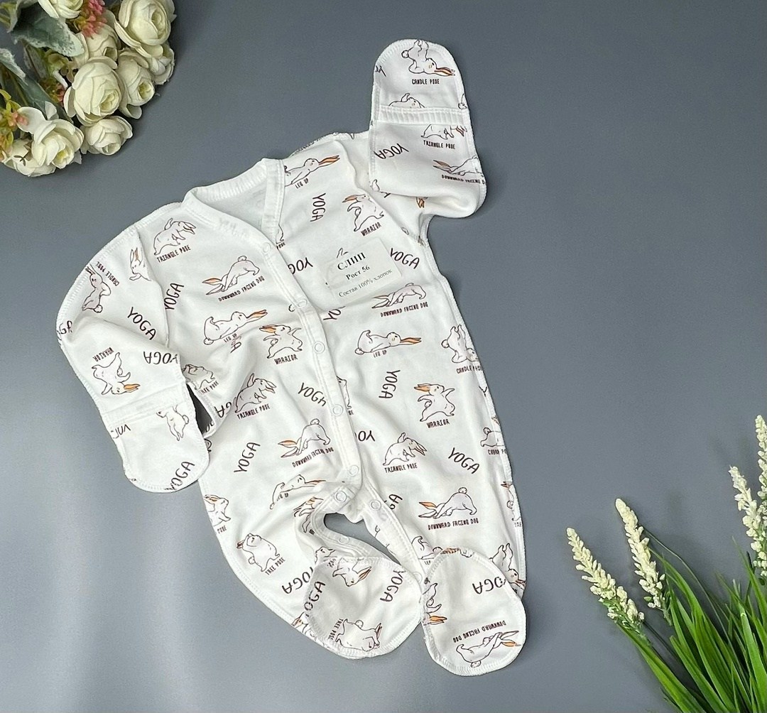 комплект комбинезон,комбинезон слип для новорожденных нательный 3 штуки,комплект для новорожденного,комбинезон для новорожденного,нательный комбинезон слип для новорожденного