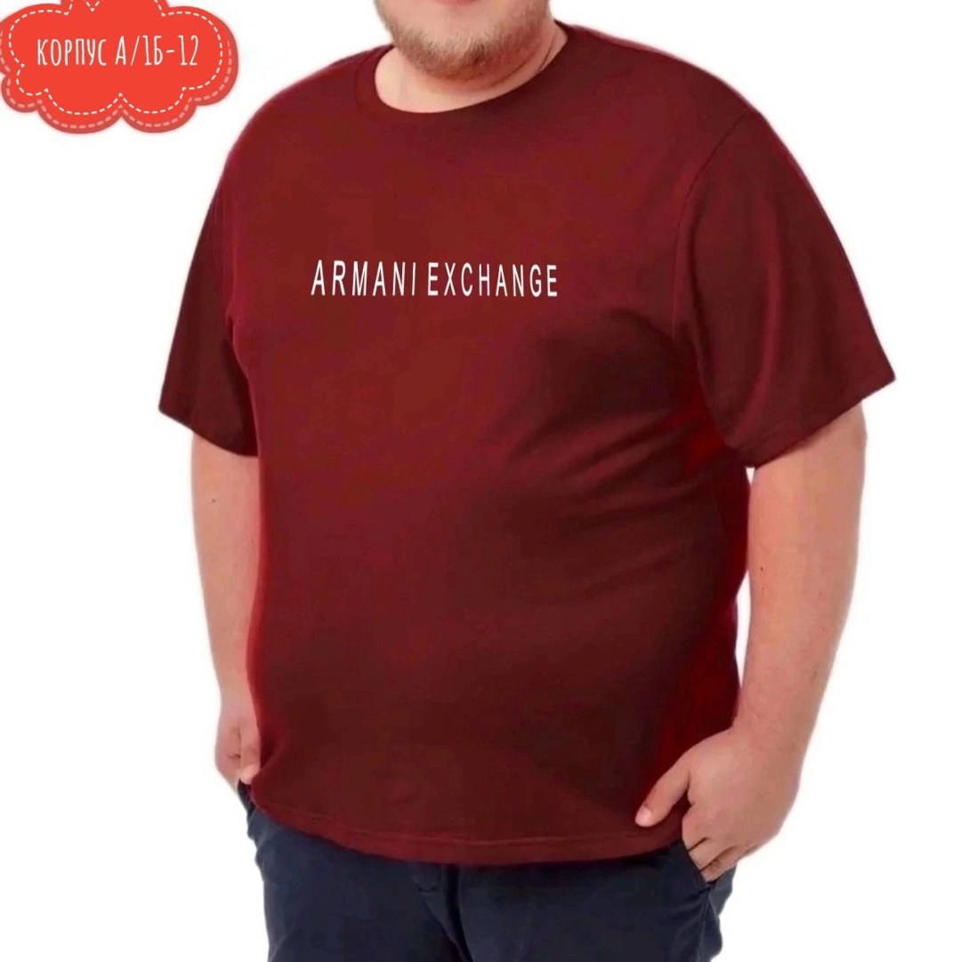футболки мужские,футболка armani exchange,футболка armani exchange мужская,мужская мода,футболка хлопок большие размеры