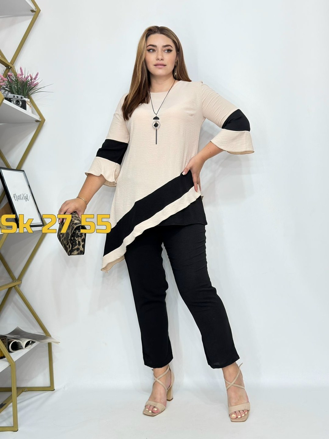 костюм брючный с туникой,костюм больших размеров брючный,женские костюмы больших размеров,туника нарядная,туника женская