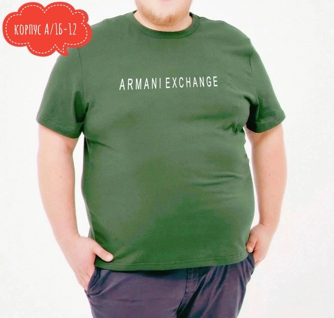 футболки мужские,футболка armani exchange,футболка armani exchange мужская,мужская мода,футболка хлопок большие размеры