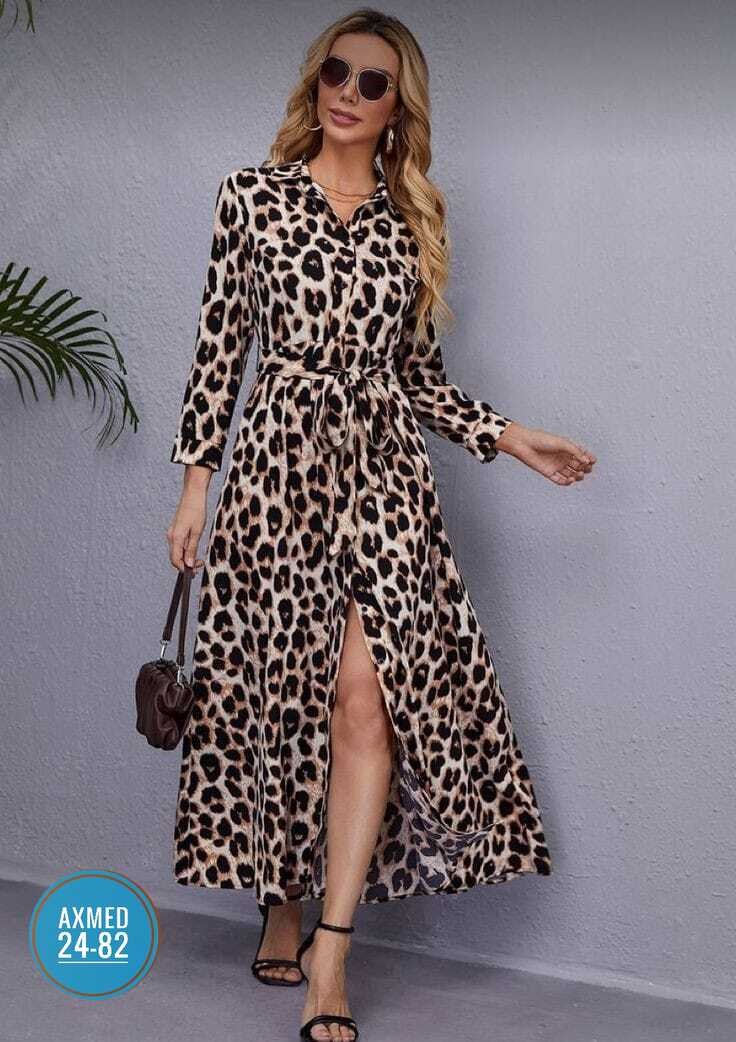 леопардовое платье,платье золла леопардовое длинное,shein clasi платье-рубашка с леопардовым принтом с разрезом поясом,платье женский леопардовый,платье в леопарде