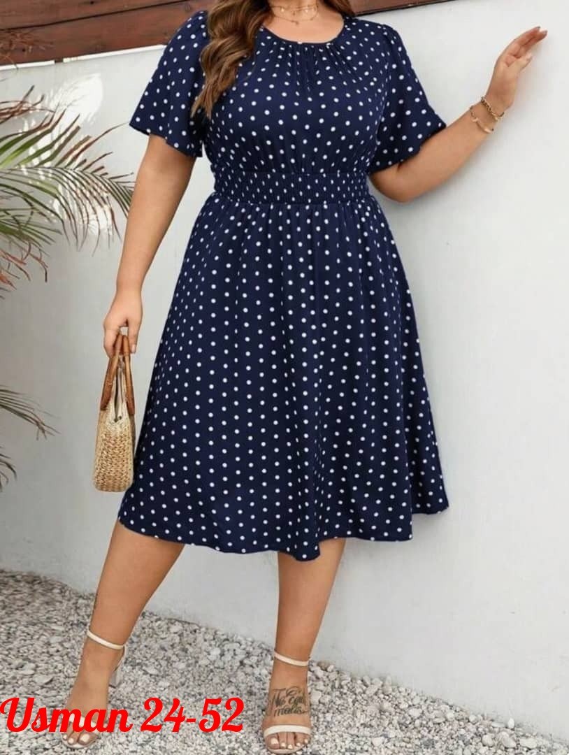 женское платье в горошек,платья женские летние больших размеров в горошек,платье больших размеров в горошек,летние платья больших размеров,женские платья больших размеров