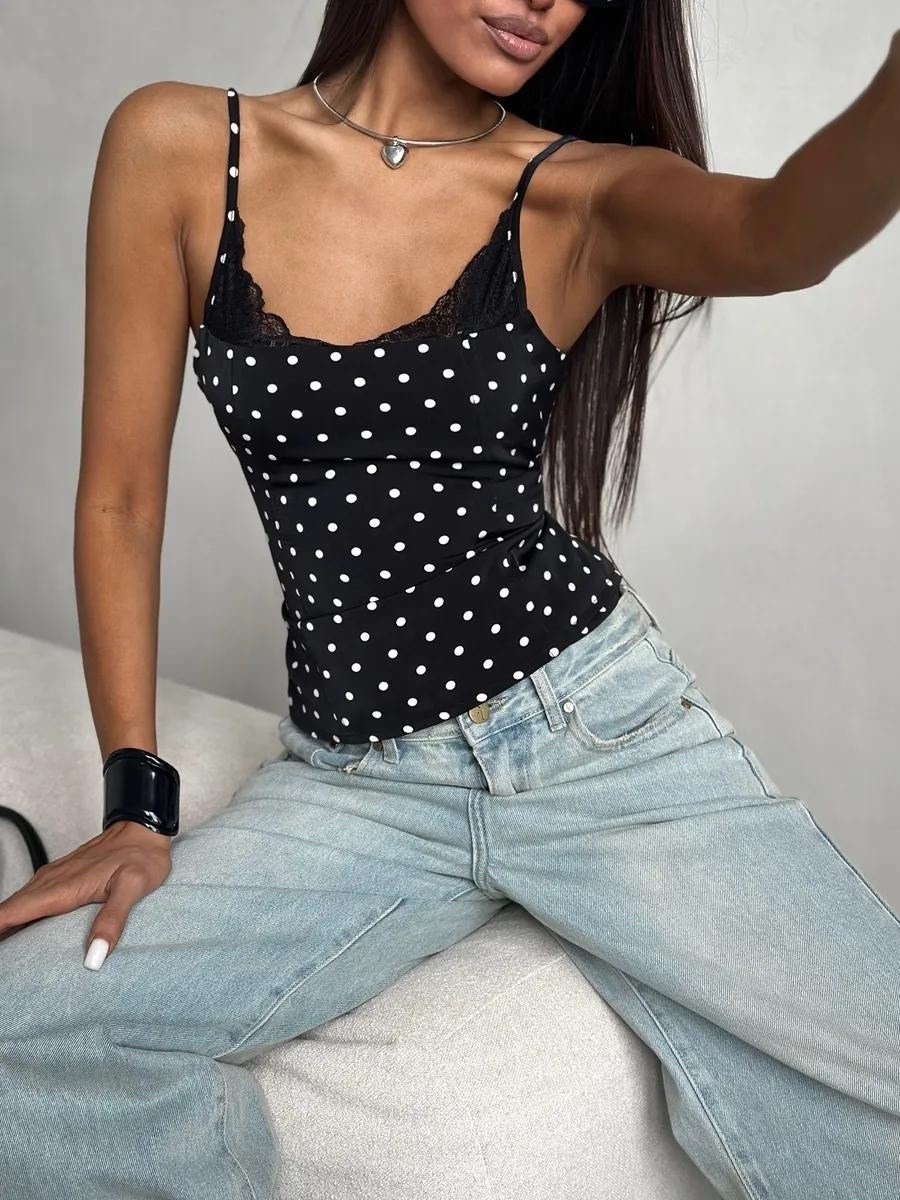 топ в горошек,женские топы,топ в горошек женская,летние топы,топы и майки