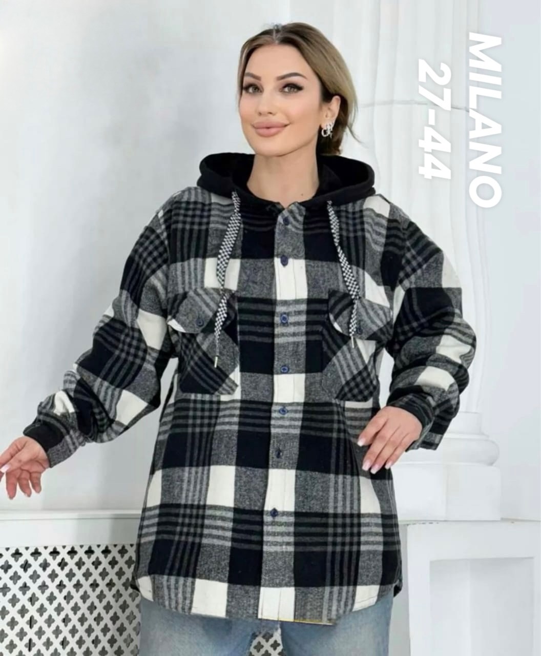 рубашка оверсайз теплая в клетку удлиненная amy store,рубашка женская, оптом,,рубашка оверсайз теплая в клетку удлиненная