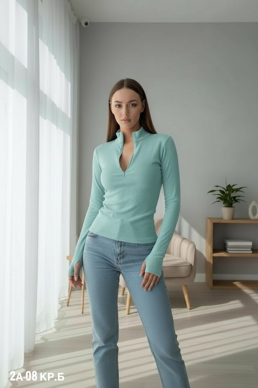 кроп топ с рукавами длинными на молнии чёрный dinius 140822674,кофта топ на молнии женская лапша лонгслив короткая,женская кофта,женское боди,укороченный лонгслив