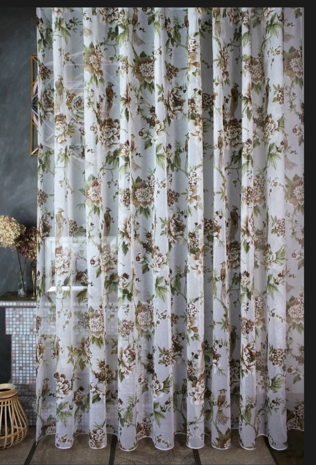 шторы с цветами,тюль для гостиной и спальни,тюль для гостиной,тюли,шторы и тюль