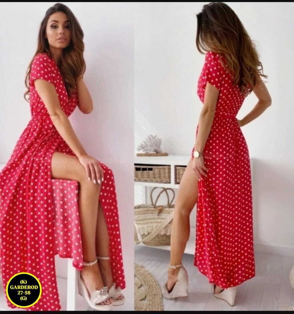 длинное платье в горошек,летнее длинное платье,летнее платье,платье длинное,женское платье в горошек